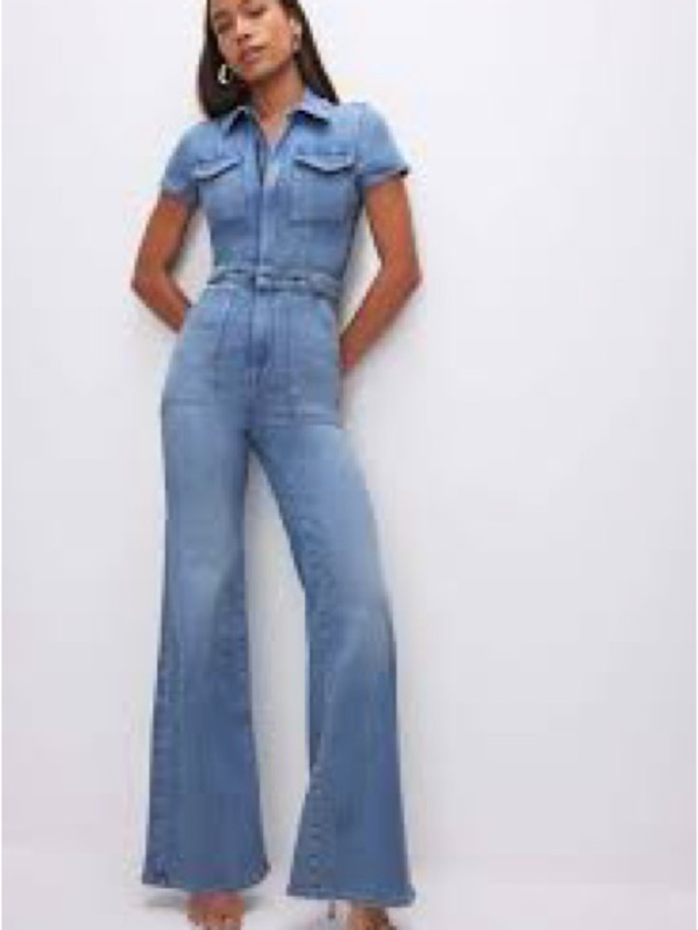 NWT Good American Fit For Success Palazzo / medium / beige